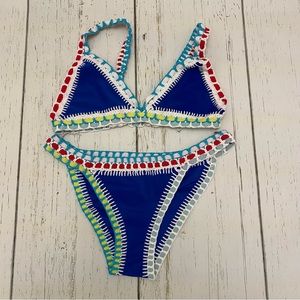 Kiini Inspired Blue Swimsuit - Size Small